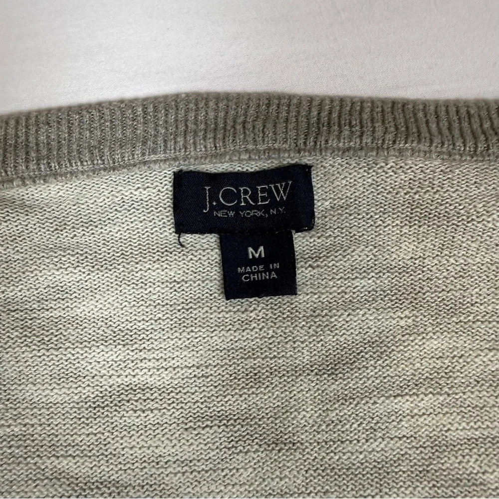J. Crew Light‎ Gray V-Neck Sweater